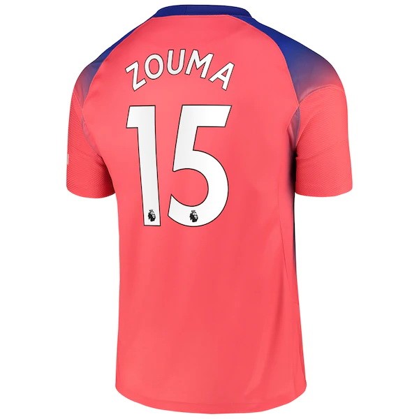 Camiseta Chelsea NO.15 Zouma 3ª Kit 2020 2021 Naranja